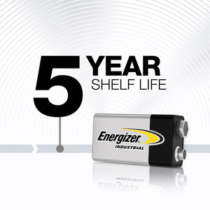 9 Volt Batteries | Alkaline | EN22 | Energizer Industrial | 72 Pack