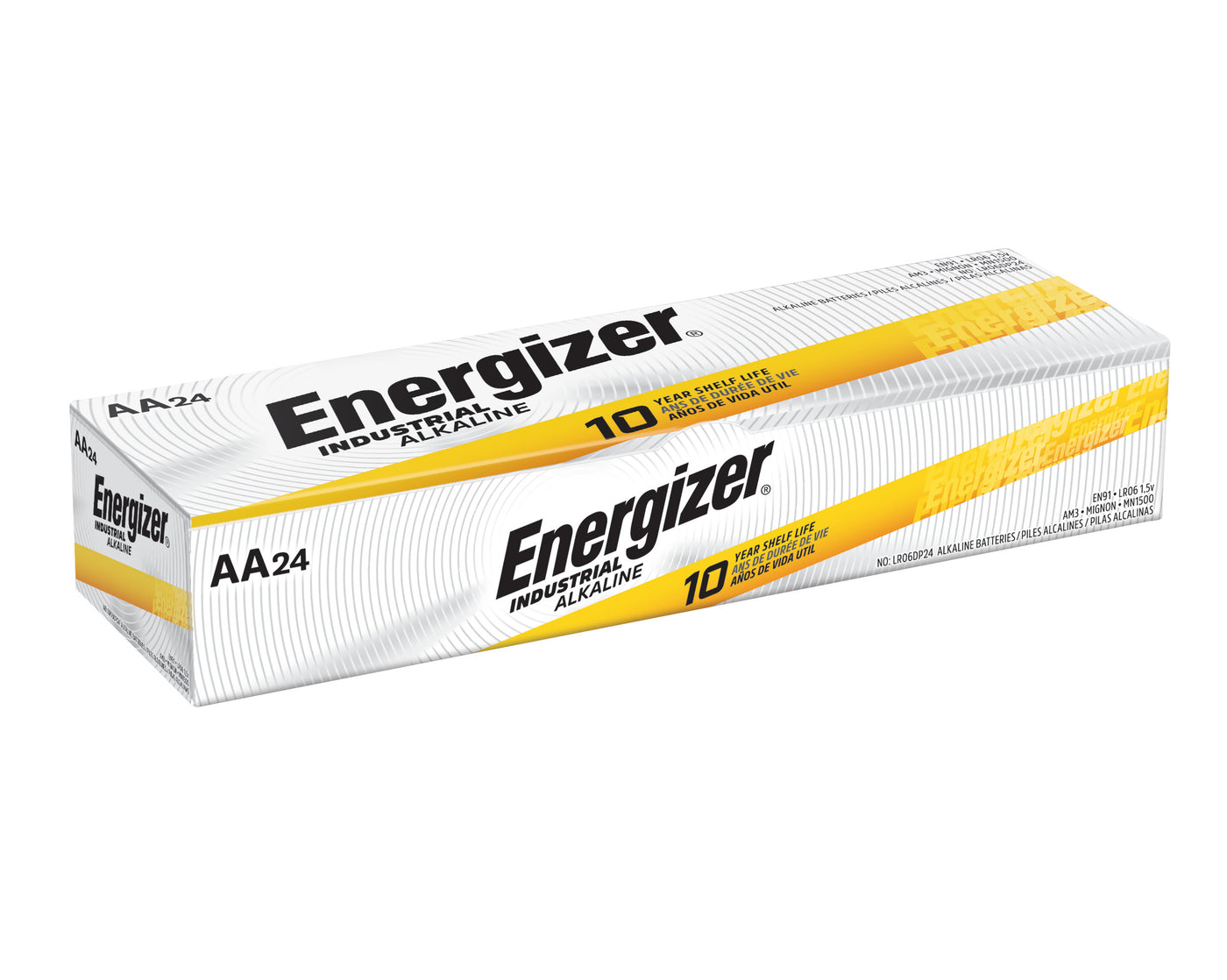 Boite de 10 piles AA Energizer industrial EN91