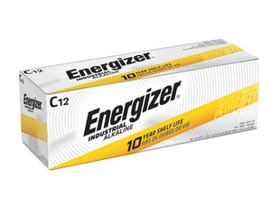 C Batteries | Alkaline | EN93 | Energizer Industrial | 12 Pack