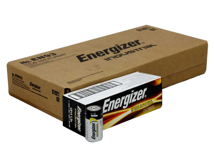 C Batteries | Alkaline | EN93 | Energizer Industrial | 72 Pack